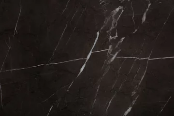 Fotobehang Grey Stone marble texture, stylish background in black color as part of your interior. © Dmytro Synelnychenko