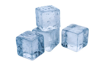 ice cubes isolated on white background