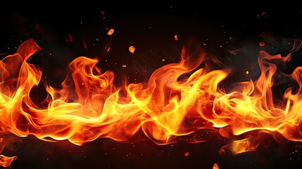 A high-energy artistic abstract background with intense red flames and dark shadows.