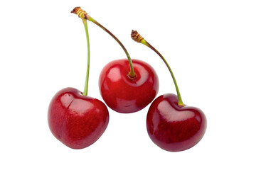 cherries isolated on white background