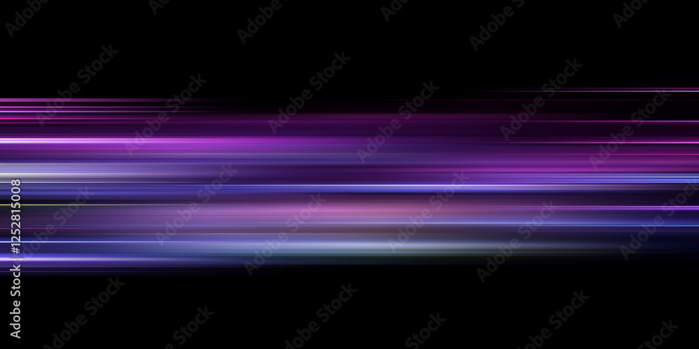 Poster abstract blurred background with colorful stripes of light on dark orange and black, lines with grad