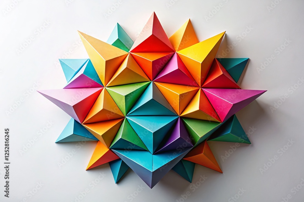 Poster abstract geometric triangle network: minimalist background texture