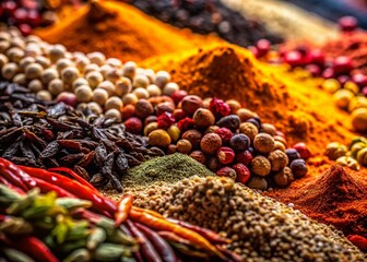 Fototapeta premium Abstract Grainy Food Photography Background Mockup: Stylish Texture for Menu Design & Culinary Branding