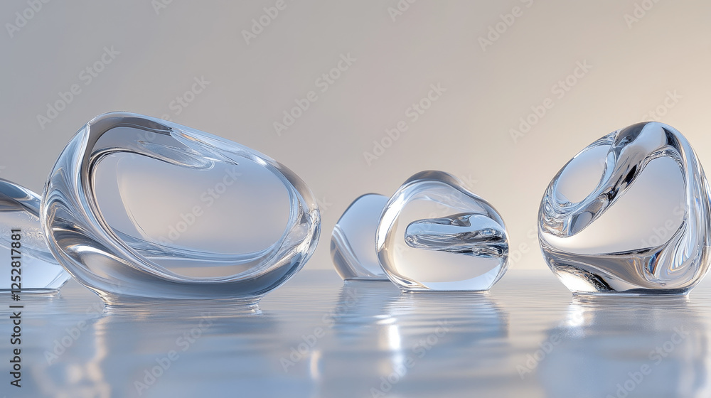 Poster water drops isolated on transparent background. vector realistic set of liquid droplet different sha