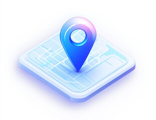 3D Location Pin on Digital Map