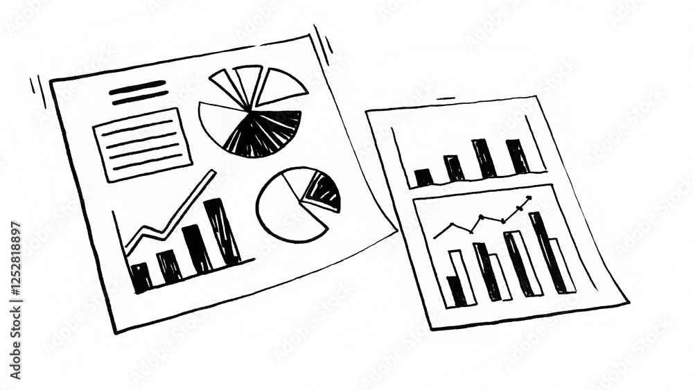 Poster data visualization trends business analysis infographics corporate office informative insights and s