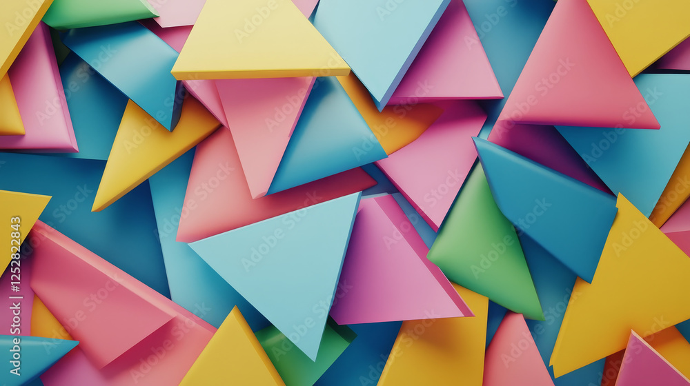 Poster abstract geometric background with triangles. design element