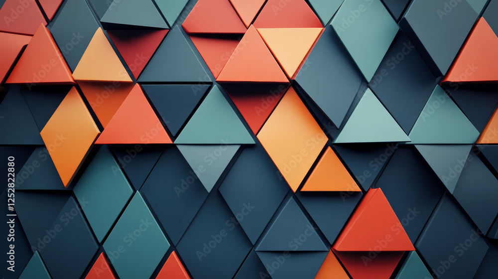 Poster abstract geometric background with triangles. design element