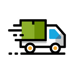 Delivery van icon
