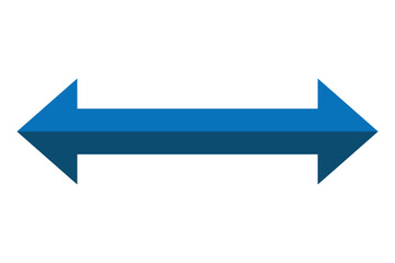 double wave long curved arrow icon. double arrow icon on white background.