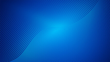 Geometric curved lines in gradient forming dynamic futuristic abstract flow patterns