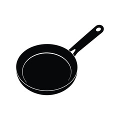 Non-stick pan vector artwork on a transparent background.
