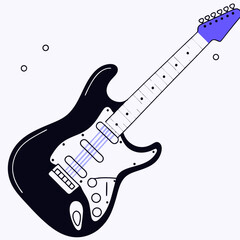 Obraz premium electric guitar vector illustration