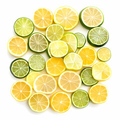 Fototapeta premium Citrus fruit slices background, food, drink, recipe