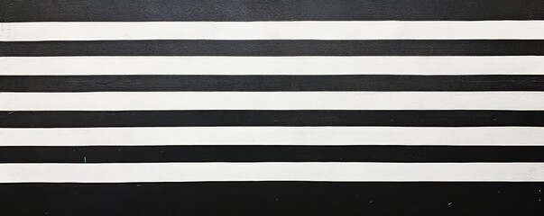 Black and white horizontal stripes, minimalist pattern. Modern art and design concept