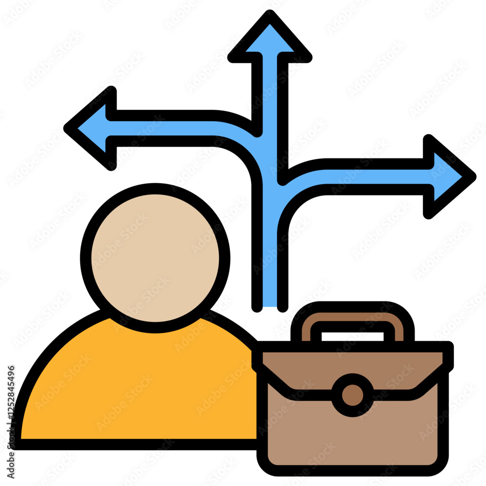 Poster Decision Making Icon