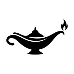 Oil lamp icon