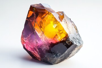 Luxurious Gemstone on White Background