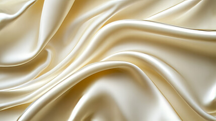 Obraz premium Abstract background of white cream, milk or yogurt surface. Texture of liquid dairy product splash, cosmetic mousse, sauce or smooth satin cloth drapery, Vector realistic 3d. 3D Illustration