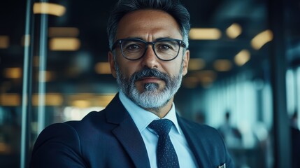 Fototapeta premium A cryptocurrency trader analyzing financial market trends.photorealistic portrait,