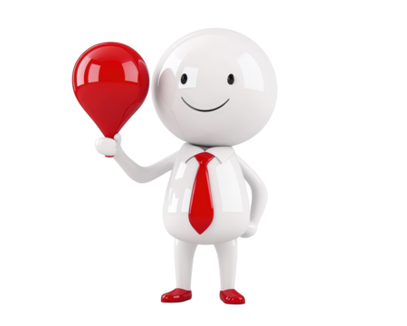 Isolated Businessman Celebrating