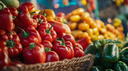 Fresh produce at a local market