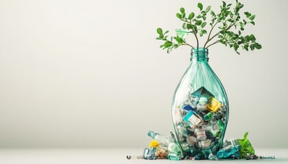 waste segregation , Sustainability and recycling concept