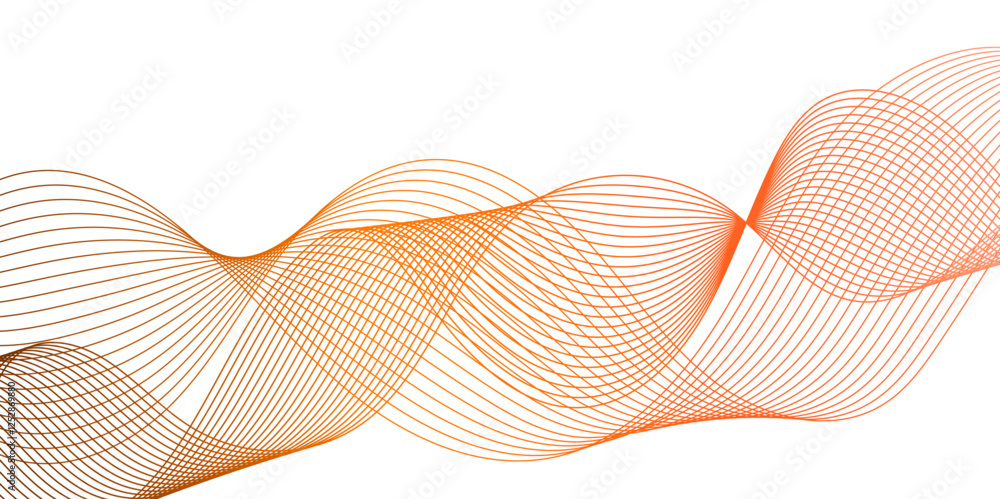 Poster medium banner size. vector background with lines isolated on white.line soundwave abstract backgroun