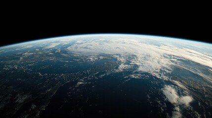 Earth from space, sunrise, clouds, atmosphere, planet
