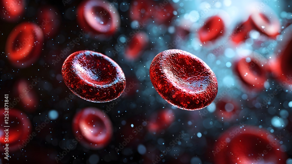 Aufkleber nanorobots interact with cells in a dynamic molecular environment. generative ai.