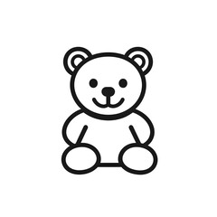 Obraz premium teddy bear outline 