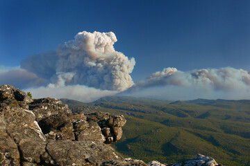 bushfire in the Grampians National Park, Australia
