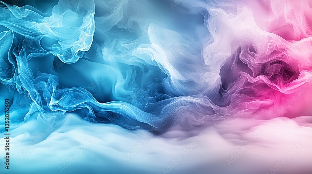 Poster fog waves spreading artistically abstract background digital art soft colors close-up minimalism for