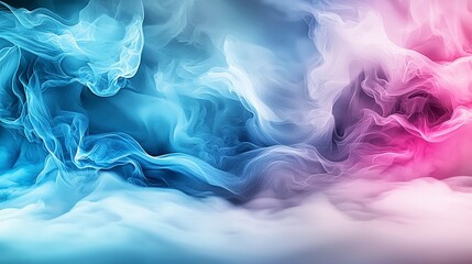 Fototapeta premium Fog waves spreading artistically abstract background digital art soft colors close-up minimalism for visual impact