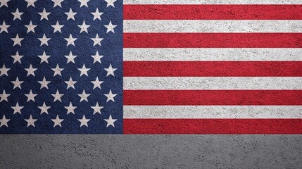 American Flag Design on Textured Surface