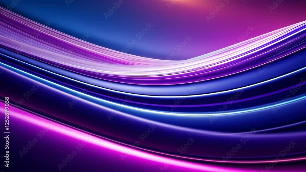 Aufkleber fluid waves of color dance gracefully in a mesmerizing light display at twilight. generative ai