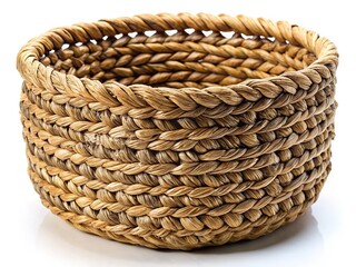 Obraz premium Close-up details of a textured seagrass basket.
