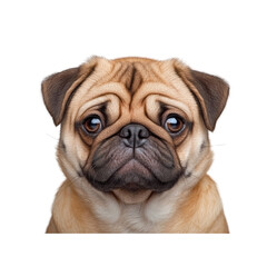 Obraz premium Adorable Pug Puppy Portrait - Close Up of a Sweet Face