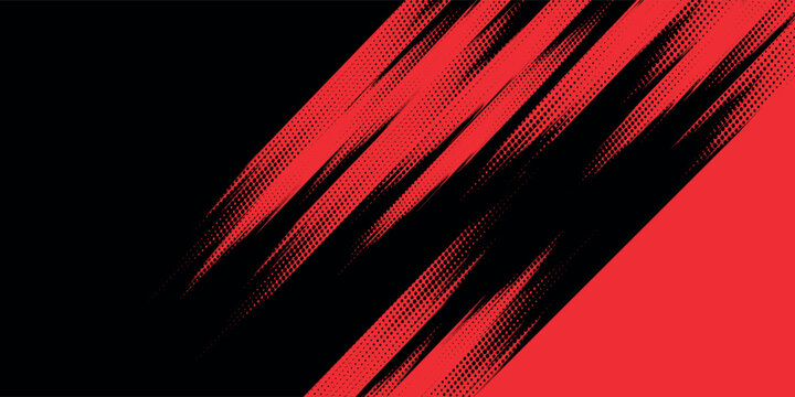 Background, contrast red and black color abstract template for business design. Technology style. You can use it for advertising, sports posters,