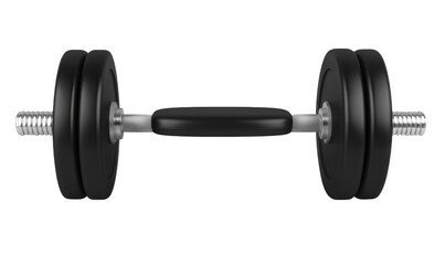 Naklejka premium A black leather chair in the gym