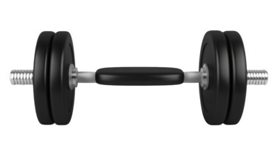 A black leather chair in the gym