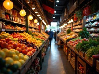 Colorful Market Groceries, Souk, Fresh Produce