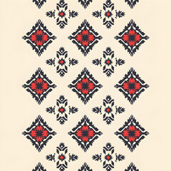 Balkan style seamless pattern 