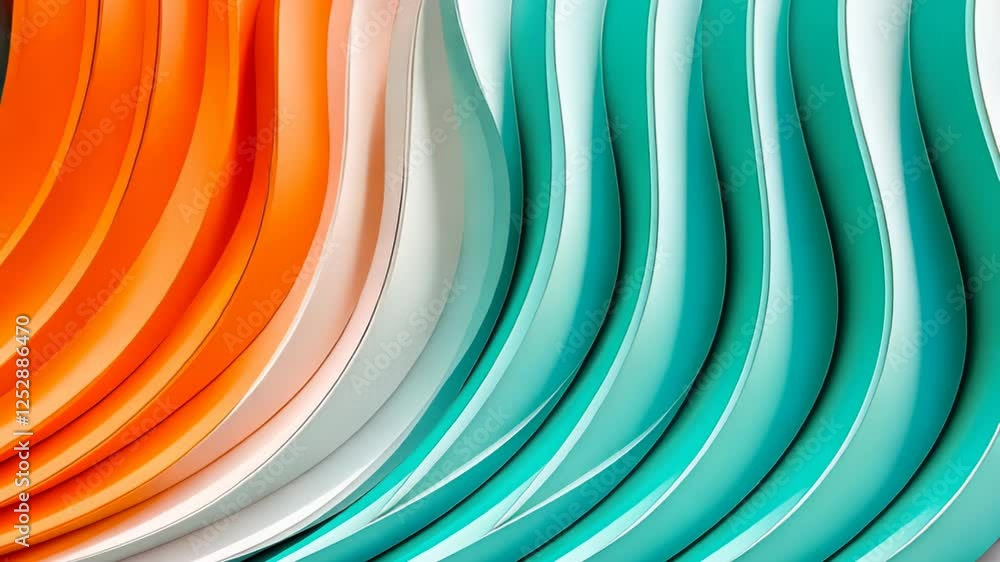 Poster experience vibrant waves of color flowing seamlessly in an artistic display of modern design and cre