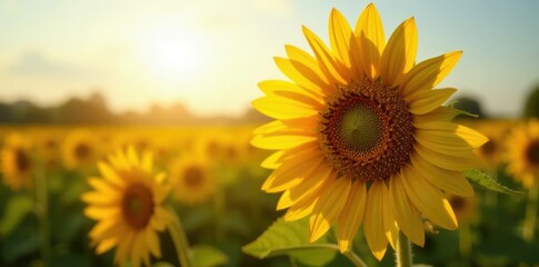 Obraz premium wilted sunflower bud exposed to direct sunlight, sunlight, sunflower, parched