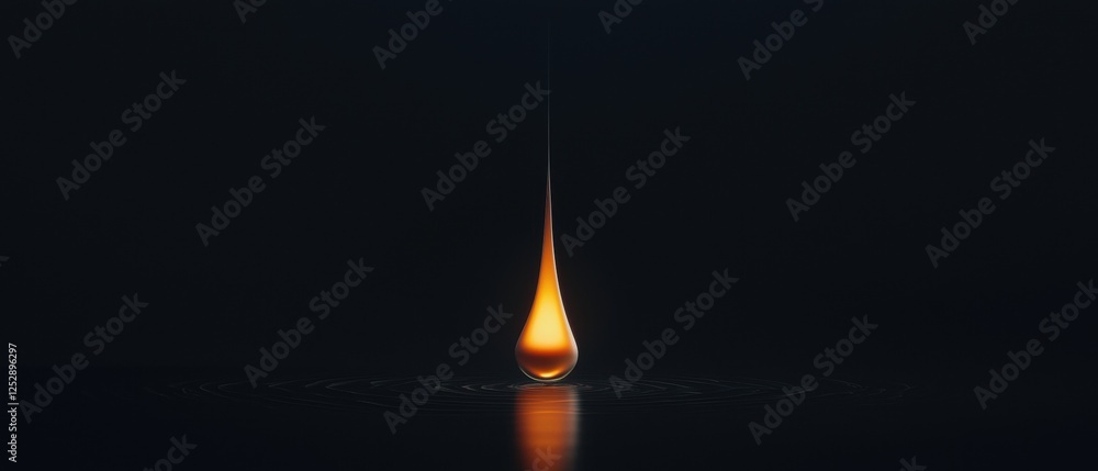 Aufkleber photograph of a single flame that is burning brightly in the center of the image. the flame is a bri