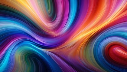 Obraz premium Abstract Flowing Color Waves Painting Creates Vibrant and Dynamic Visual Art