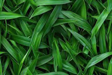 Obraz premium Green grass field seamless texture map pattern background