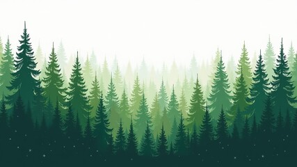 Obraz premium Swedish Fir & Pine Forest - Lush Green Scenery
