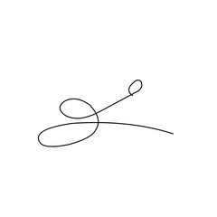 abstract thin line doodles